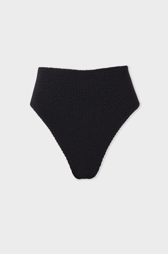 Culotte bikini taille haute en mati&egrave;re extensible;${refinementColor}