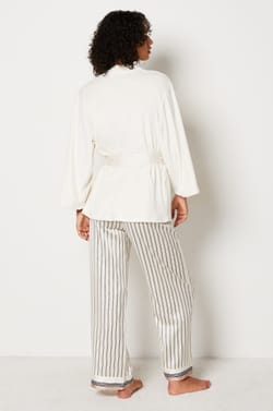 3-Piece Pajama Set With Micro Fleece Jacket;${refinementColor}