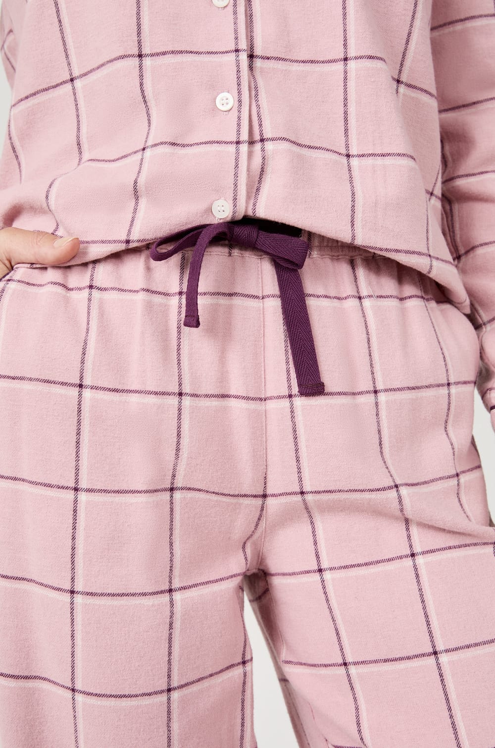 Pantalon de pyjama à carreaux;${refinementColor}