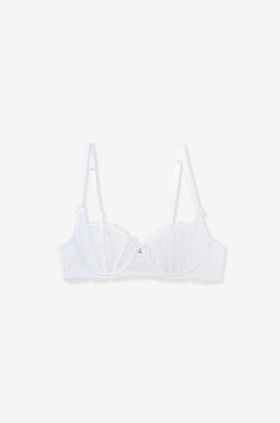 Soutien-gorge balconnet en dentelle;${refinementColor}