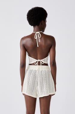 Short de plage en crochet;${refinementColor}