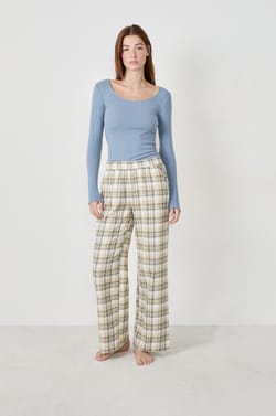 Pantalon de pyjama à carreaux;${refinementColor}