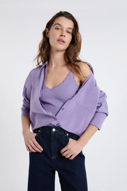 Caraco c&ocirc;tel&eacute; en coton;${refinementColor}