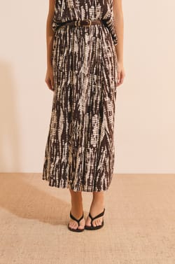 Jupe longue &agrave; motifs;${refinementColor}