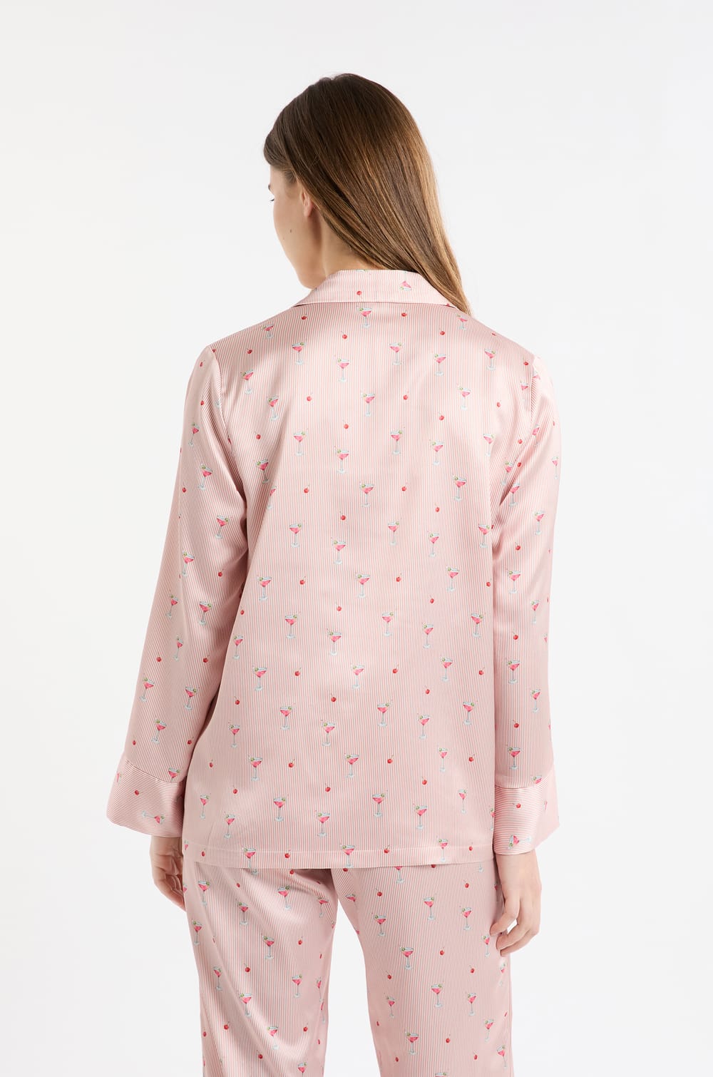 Camisa de pijama con estampado de c&oacute;cteles;${refinementColor}