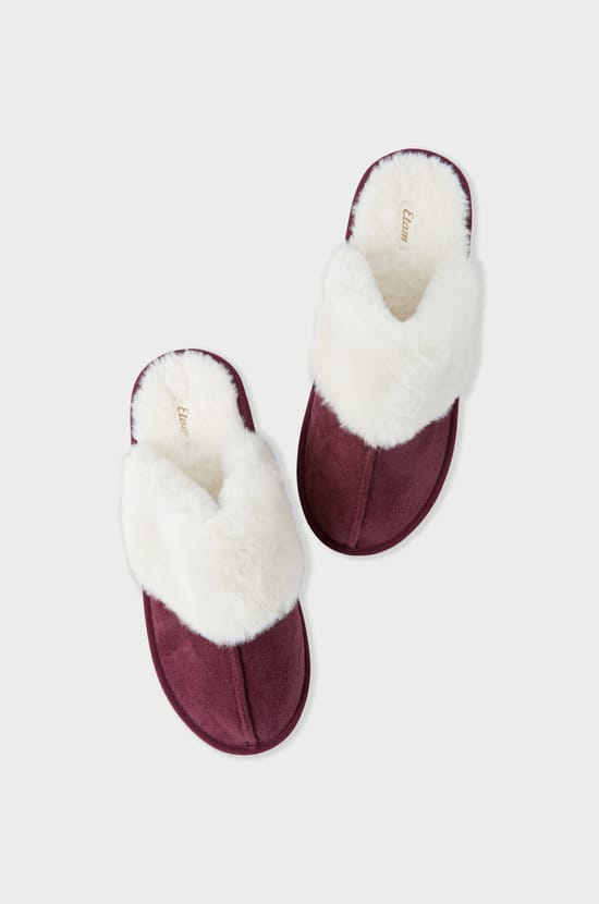 Chaussons mules fourrés;${refinementColor}