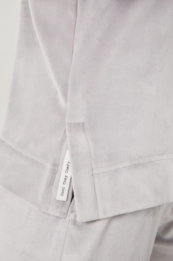 Velvet Pyjama Sweatshirt;${refinementColor}