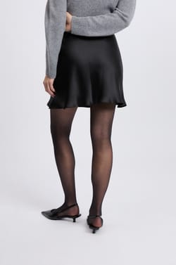 Satin Short Skirt;${refinementColor}