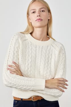 Pull col rond à grosse maille;${refinementColor}