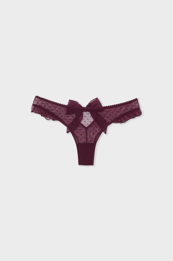 Tanga en tulle;${refinementColor}