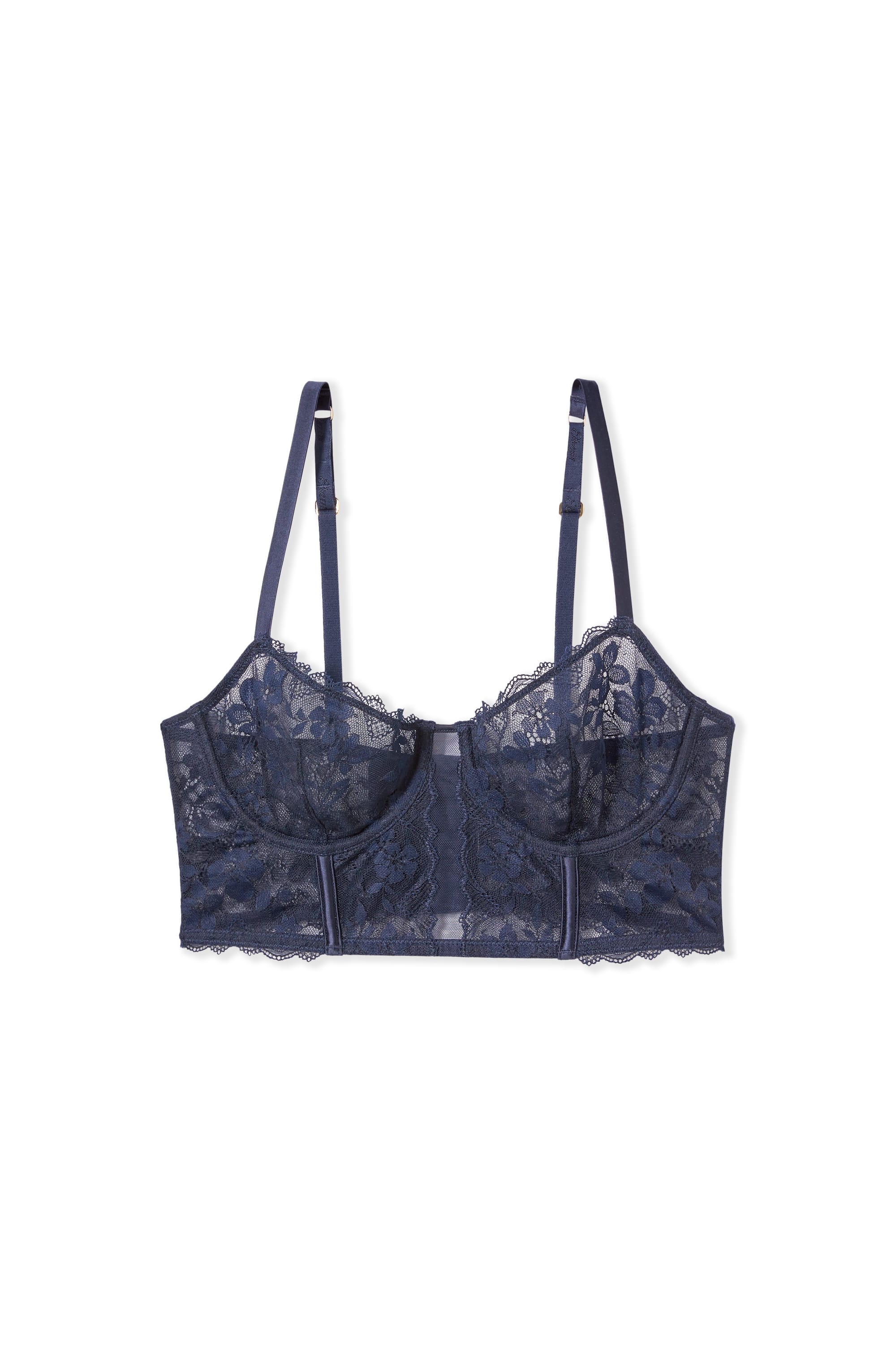 Bustier Bra with Embroidery - HERITAGE - MARINE - ETAM