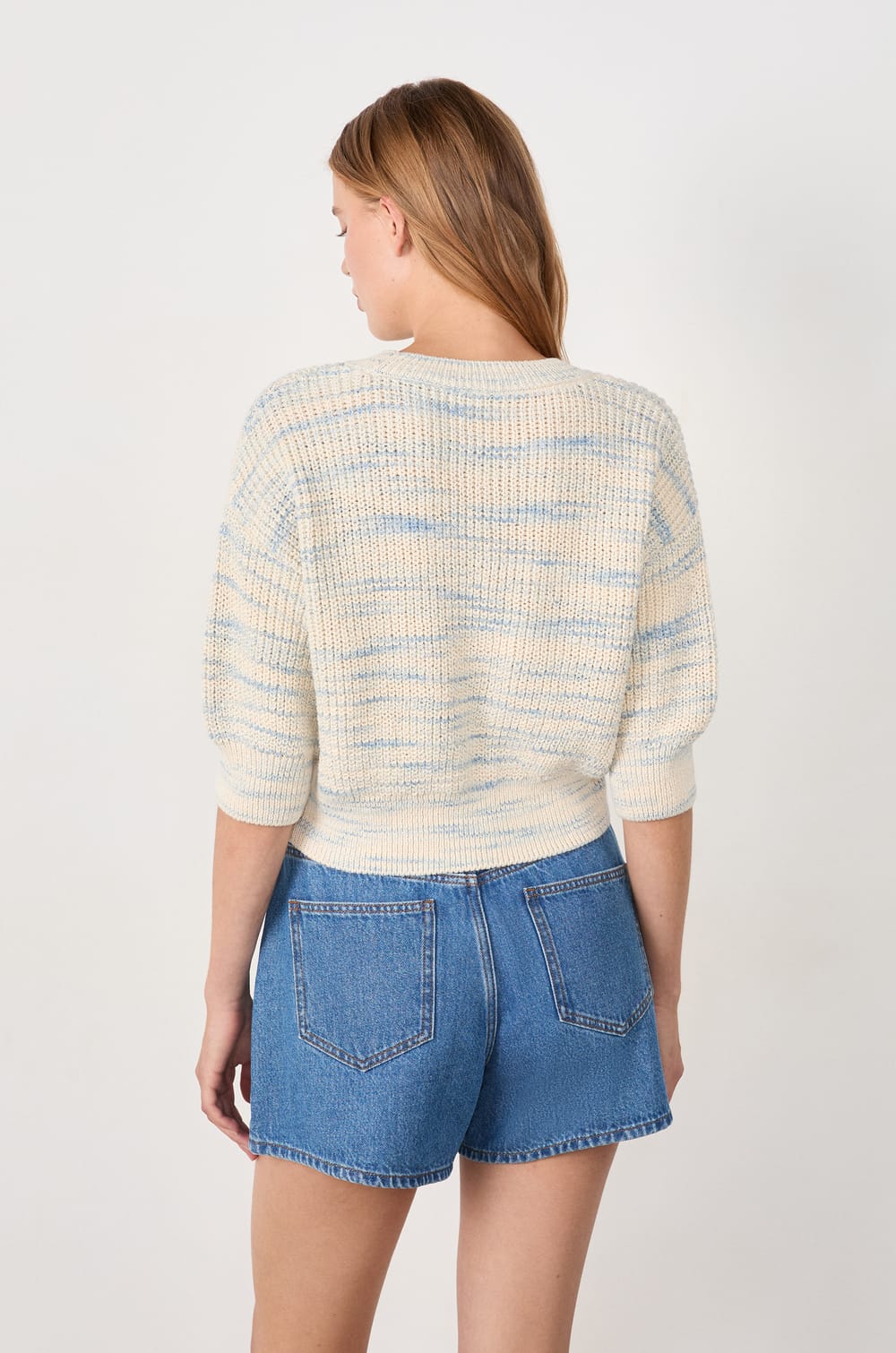3/4 Sleeve Sweater;${refinementColor}