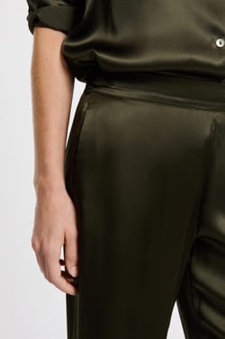 Pantalon de pyjama en soie;${refinementColor}