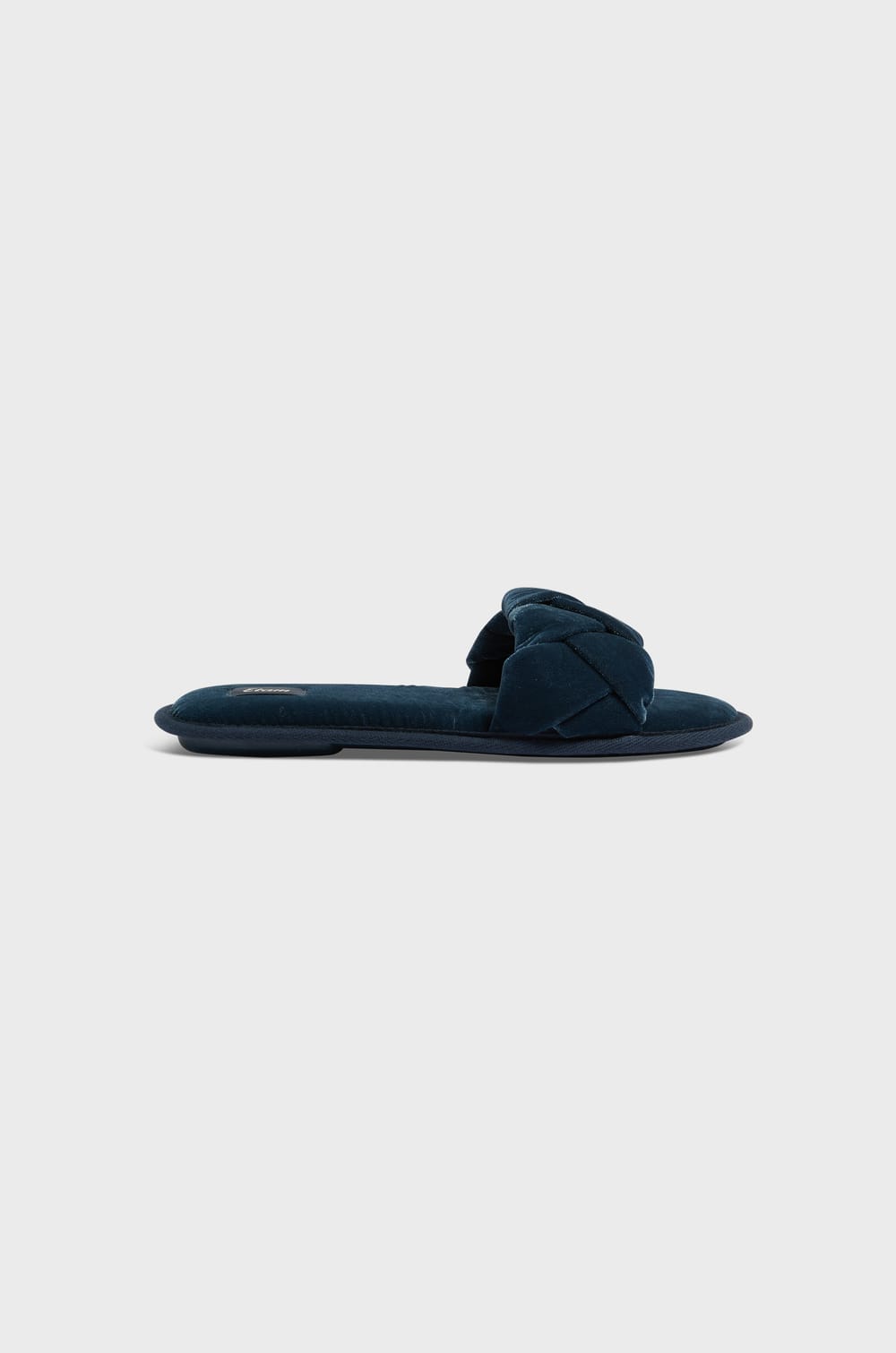 Velvet flip-flop slippers;${refinementColor}