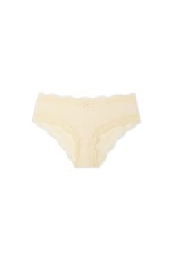 Boyshort with Lace Trim in Microfiber;${refinementColor}