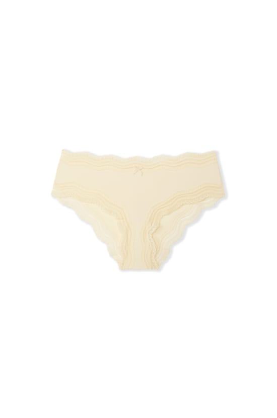 Boyshort with Lace Trim in Microfiber;${refinementColor}