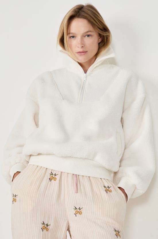 Sweat avec fermeture éclair;${refinementColor}