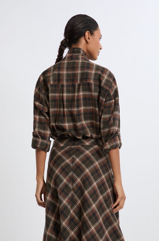 Chemise à motifs en coton;${refinementColor}