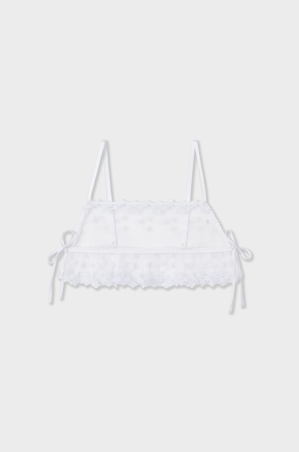 Wireless Bralette Floral Tulle;${refinementColor}