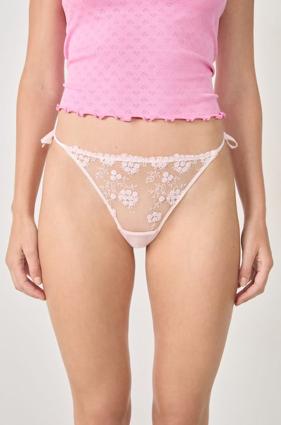 Embroidered Thong;${refinementColor}