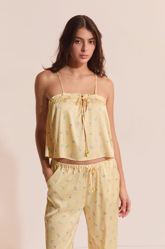 Crop top &agrave; motifs;${refinementColor}