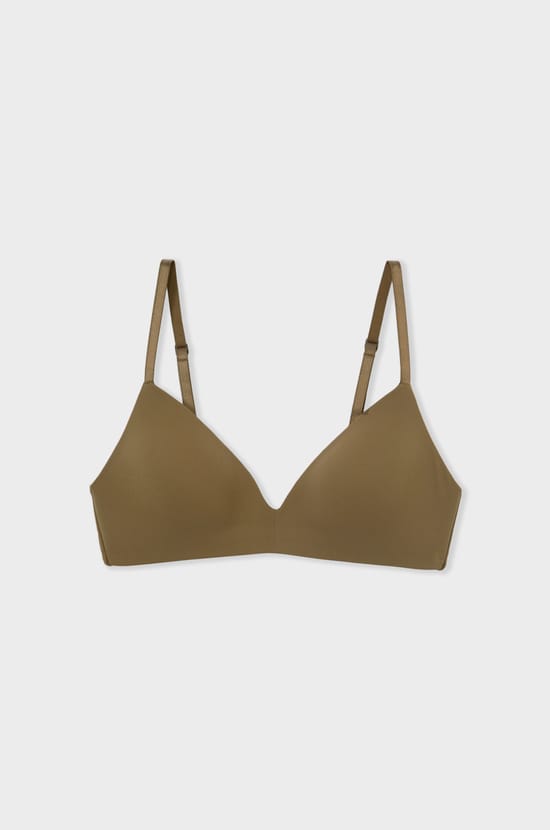 Wireless lightly lined microfibre bra;${refinementColor}