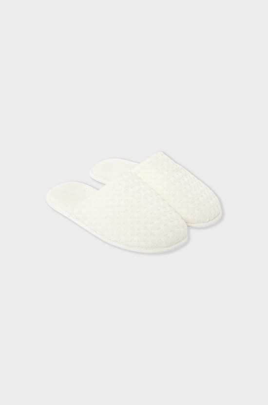 Pantoletten mit Bienenwaben-Baumwolle;${refinementColor}