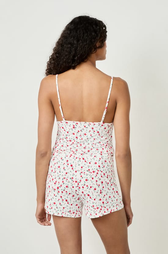 Short de pyjama à motifs fleuris;${refinementColor}