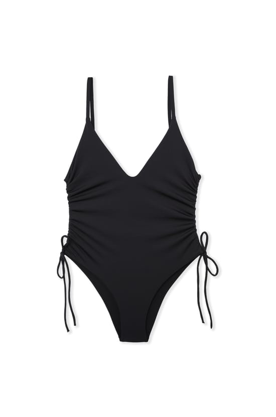 One-Piece Tie Swimsuit;${refinementColor}