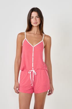 Short de pyjama rayé;${refinementColor}
