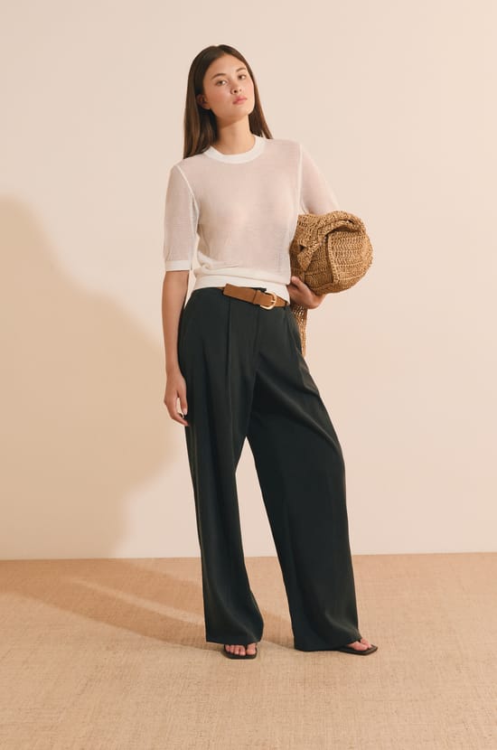 Pull manches courtes;${refinementColor}
