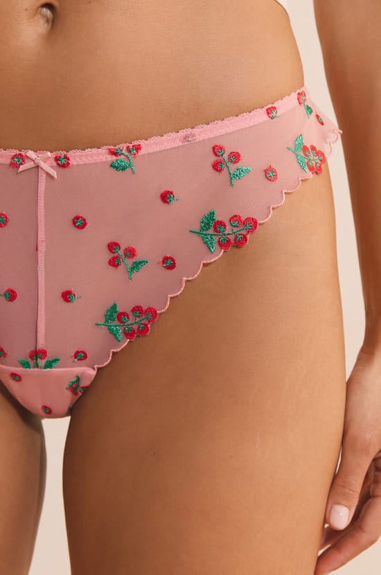 Tanga &agrave; motifs tomates;${refinementColor}