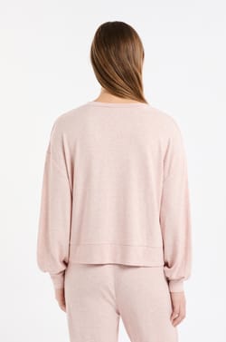 V-neck Pyjama Sweatshirt;${refinementColor}