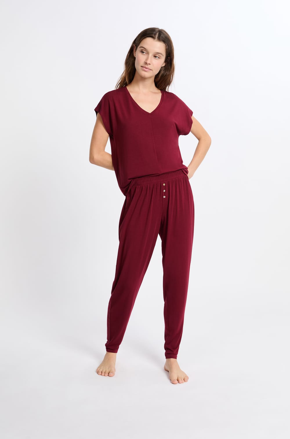  Pantalón de pijama;${refinementColor}