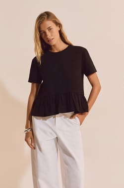 T-shirt manches courtes en coton;${refinementColor}