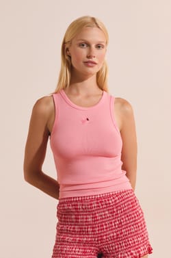 D&eacute;bardeur de pyjama en coton avec motif tr&egrave;fle;${refinementColor}