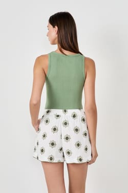 Pantal&oacute;n corto de pijama de algod&oacute;n;${refinementColor}