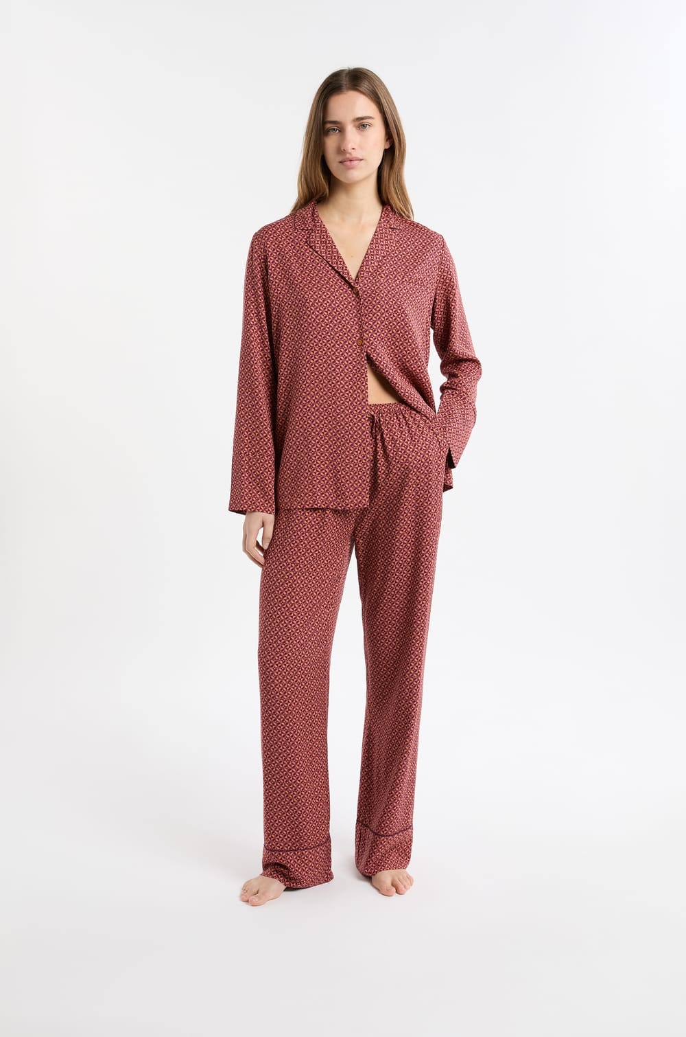 Pyjama Trousers with Motifs;${refinementColor}