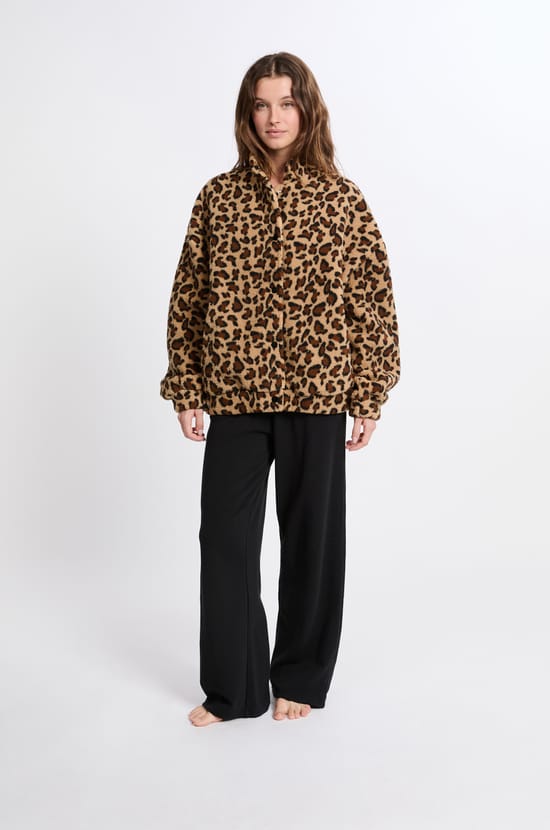 Veste à motifs effet polaire;${refinementColor}