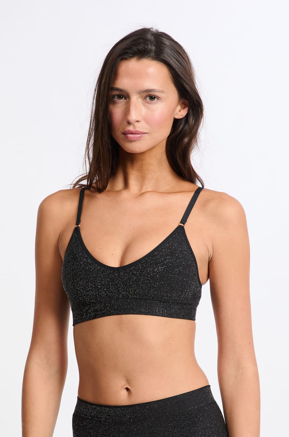 Soutien-gorge brassière sans coutures irisé;${refinementColor}