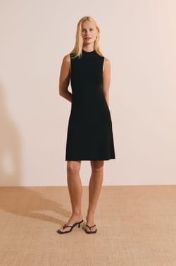 Short High Neck Dress;${refinementColor}