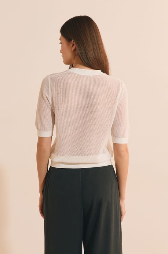 Pull manches courtes;${refinementColor}