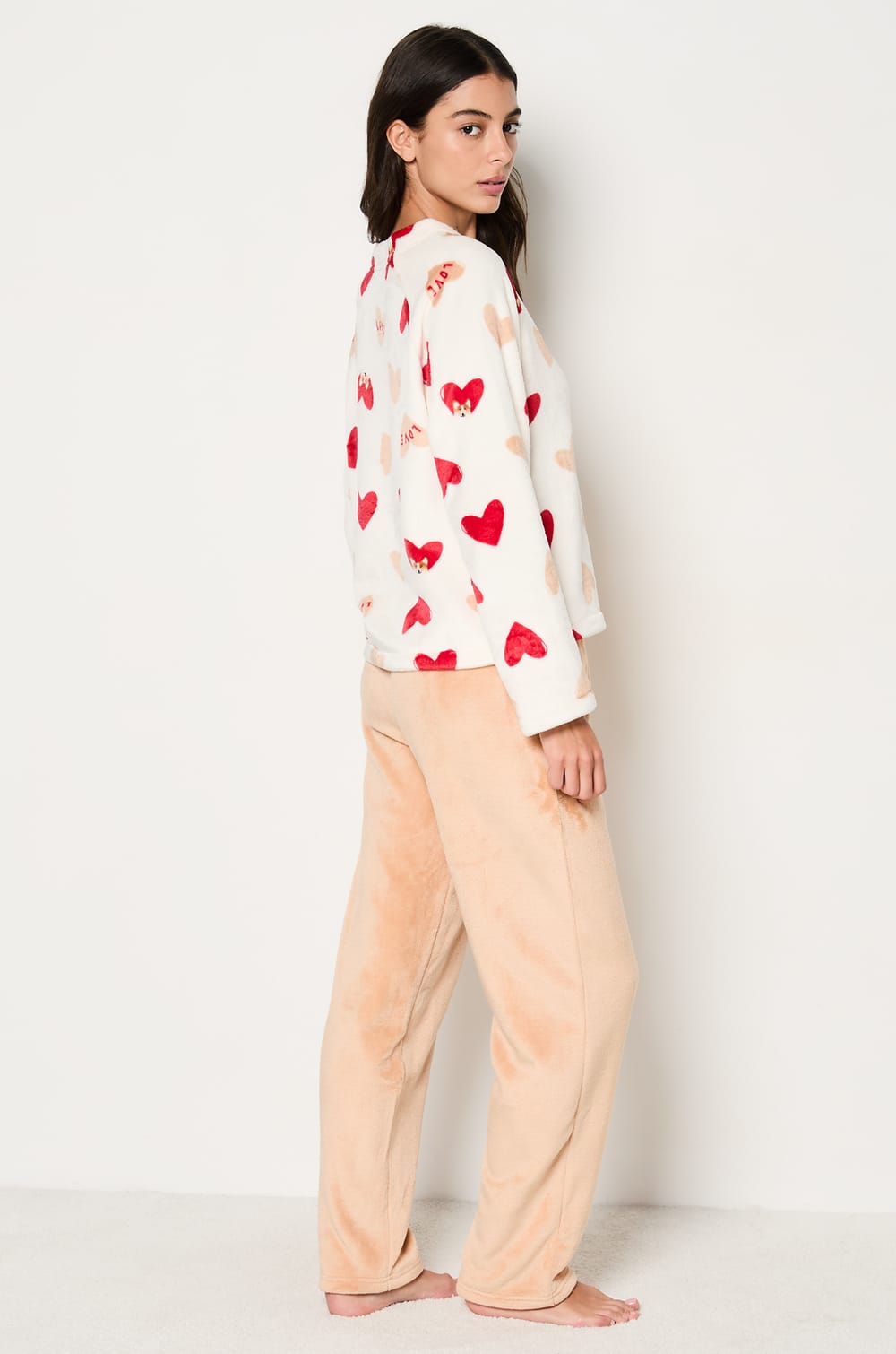 Ensemble 2 pièces de pyjamas polaire;${refinementColor}