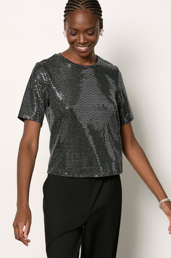 T-shirt manches courtes irisé;${refinementColor}