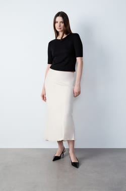 Long Fluid Skirt;${refinementColor}