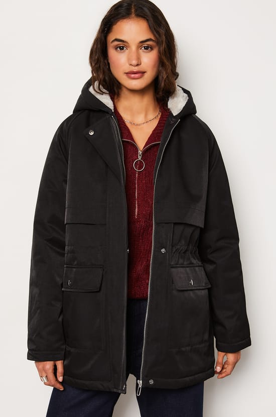 Parka courte;${refinementColor}