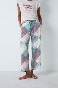 Patchwork Pajama Pant;${refinementColor}