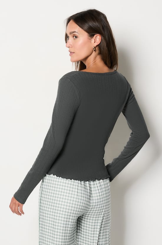Long-sleeved Pyjama T-shirt;${refinementColor}