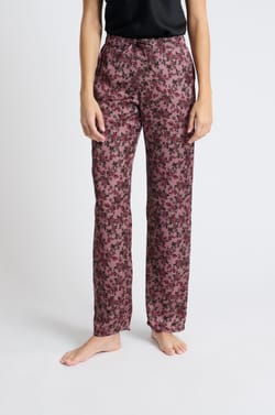 Pantalon de pyjama satiné;${refinementColor}