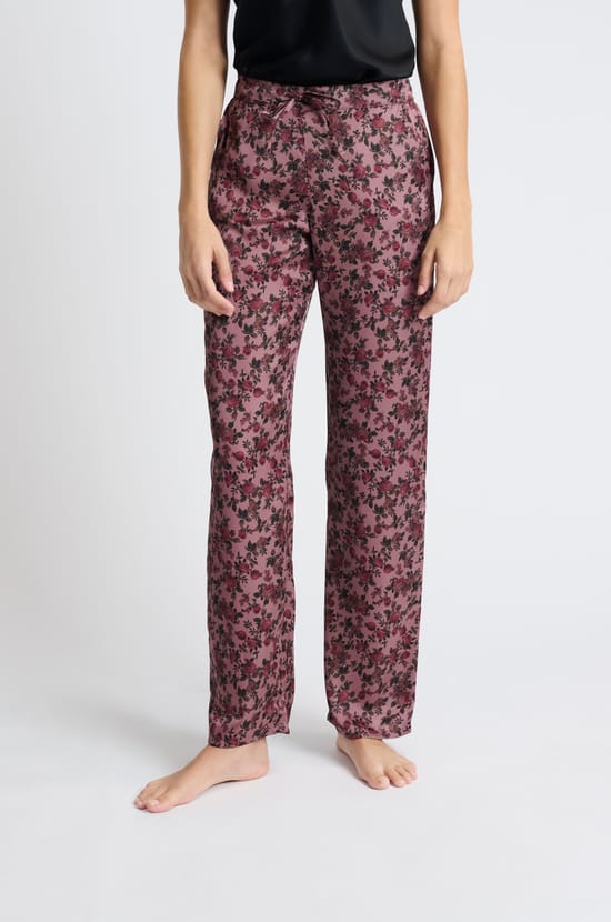 Pantalon de pyjama satiné;${refinementColor}